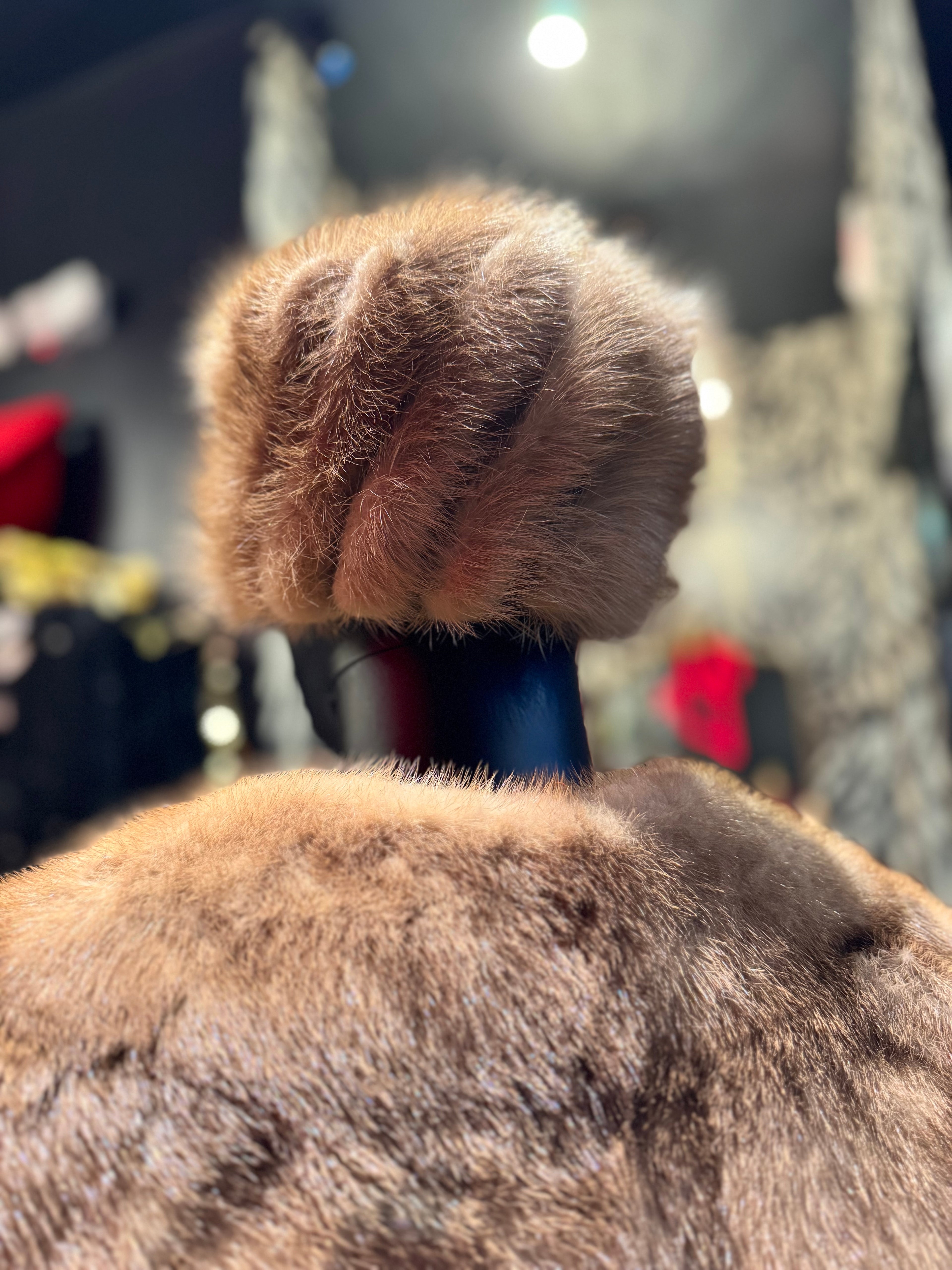 Vintage Mink Pillbox Hat