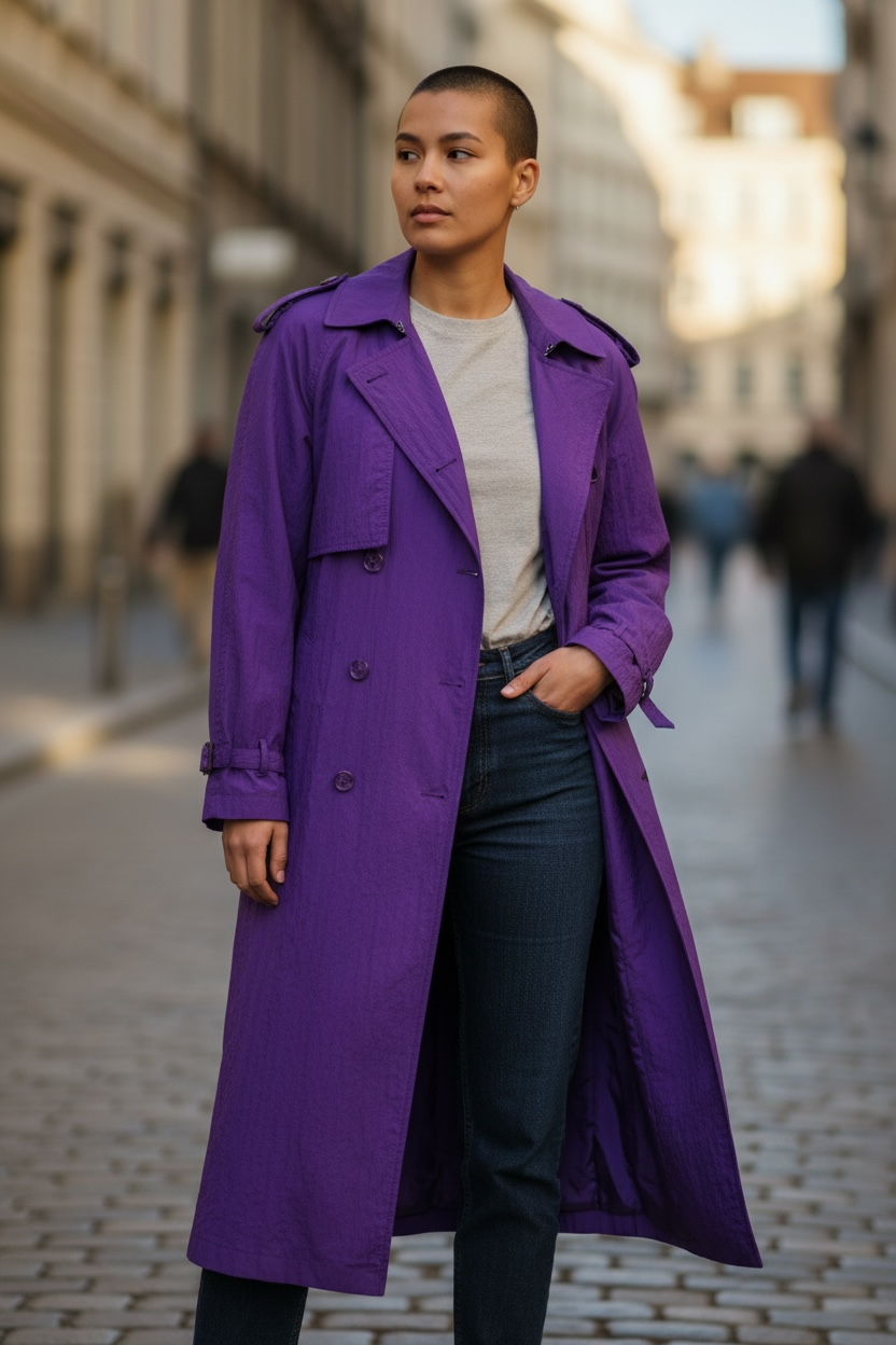 Vintage “Devine Designs” Trench Jacket (Circa 1980s)