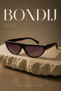 VINTAGE | Oversized Black Statement Shades