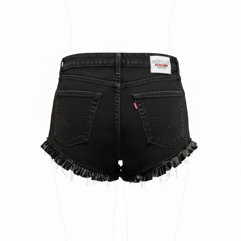 Reworked Vintage Levi’s Ruffle Shorts