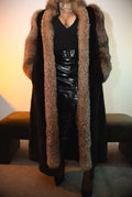 Vintage Mink Coat with Fox Trim