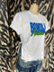 Atelier distressed splatter tee