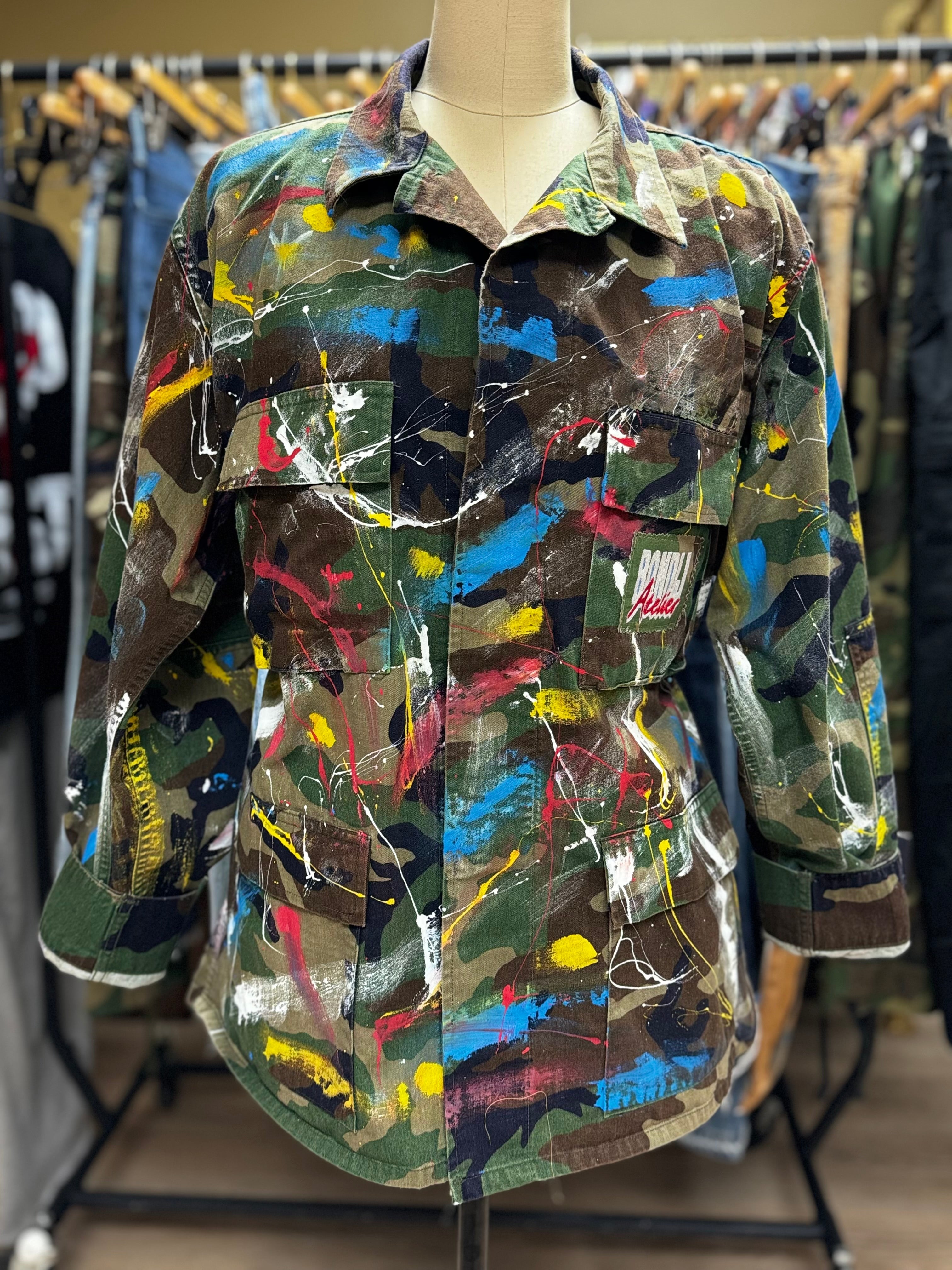 Bondij Atelier Hand-Painted Camo Jacket