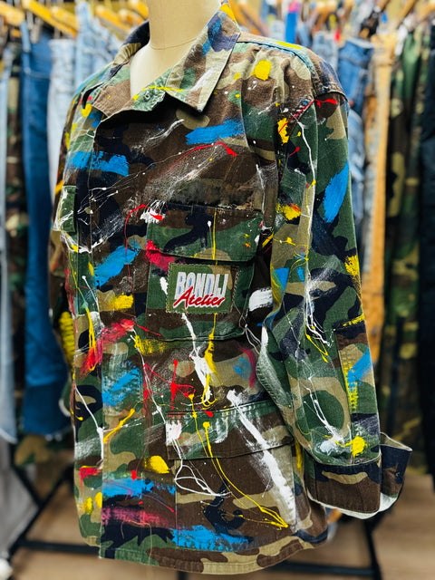 Bondij Atelier Hand-Painted Camo Jacket