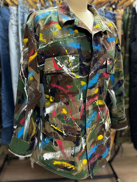 Bondij Atelier Hand-Painted Camo Jacket