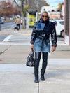 "Croc Patent" Moto Jacket