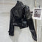 "Croc Patent" Moto Jacket